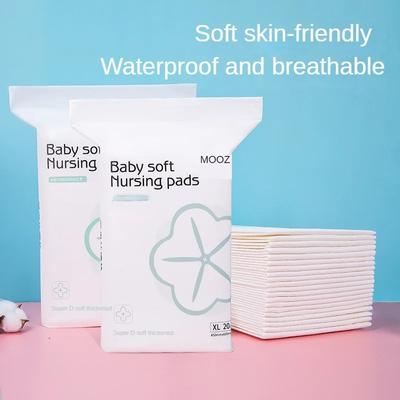 100% Cotton Diaper Pads Baby Care Pads Disposable Waterproof Breathable Newborn Baby Diaper Pads Mattress 100pcs M CDC004 N