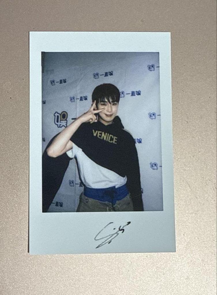 [USED] Enhypen Aoshima YZY autograph session admission bonus Sunwoo polaroid trading card