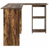 Desk Smoked Oak 142 x 102 x 73 cm Engineered Wood