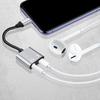 Travel 2 in 1 Type C to 3.5mm Charging Converter Adapter Cable Wire HiFi Sound Transmission For Digital Gadget