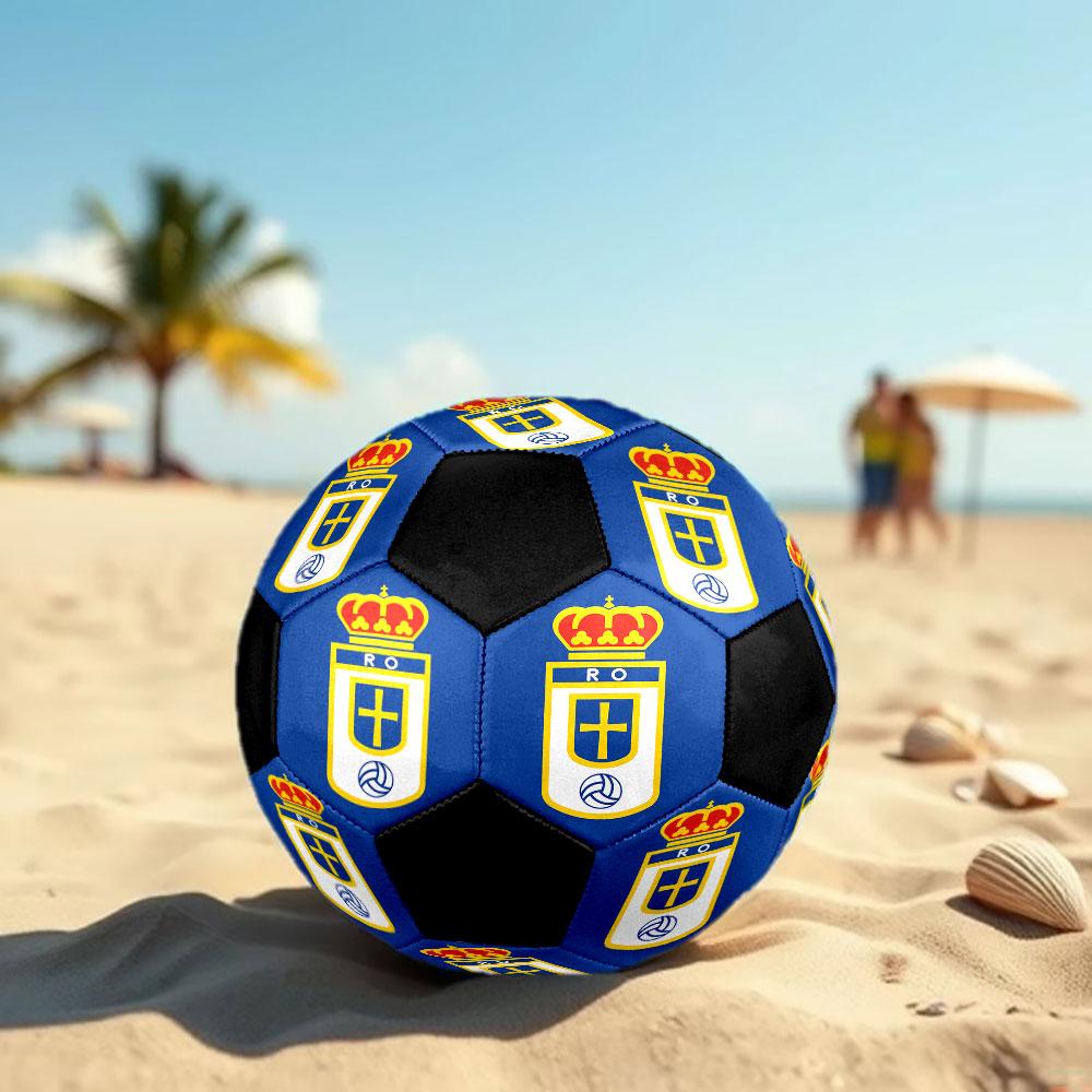 1pc Real Oviedo Soccer Ball Size 5 Indoor Soccer Ball Fashion Colorful Backyard Game - Great For Sports Fans Gift HE46