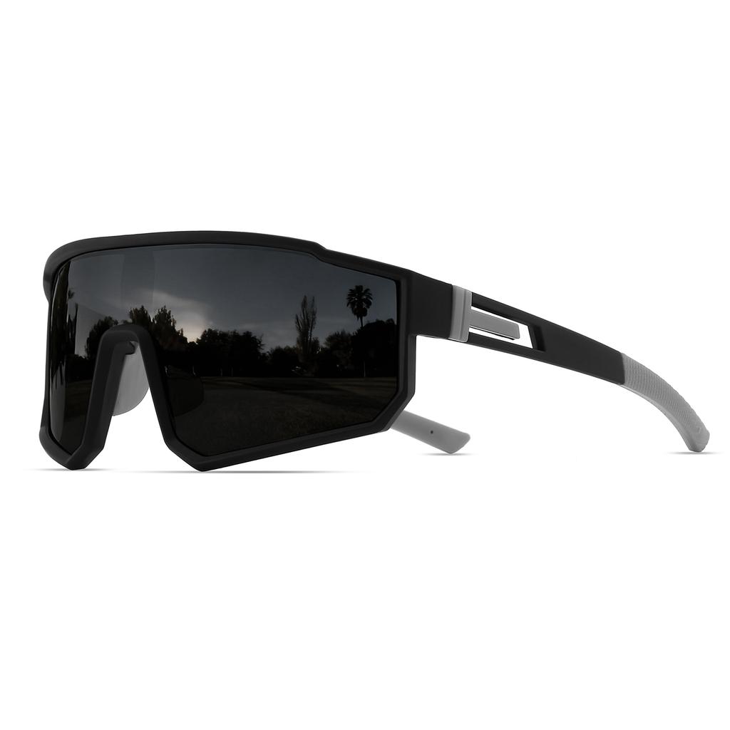 Oversized Sports Sunglasses - One-Piece UV400 Lens, Unisex for Cycling, Hiking, Travel & Outdoor