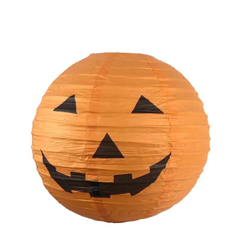Halloween Paper Lanterns Pumpkin Spider Bat Skeleton Lanterns for Halloween Party Decorations Indoor Outdoor Party Supplies
