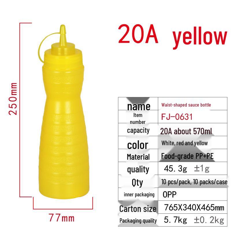 Single-Hole & Three-Hole Squeeze Sauce Bottle for Ketchup & Salad Dressing with Pointed Mouth