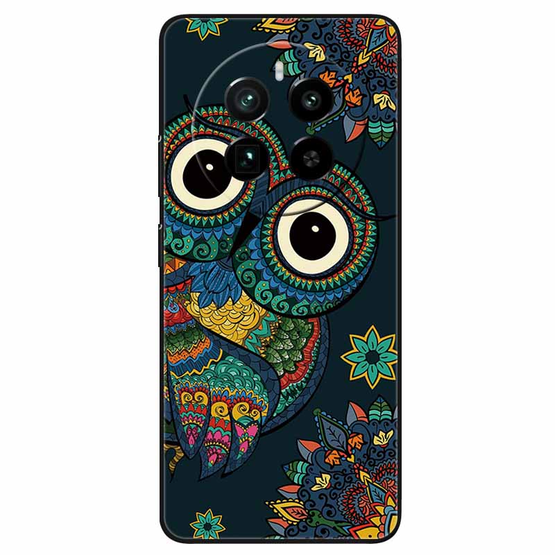 For Realme 12 4G Case Black Silicone Lovely Cute Soft TPU Phone Cases On Realme12 4G Protect Bumper Cover Shell Coques 6.67''