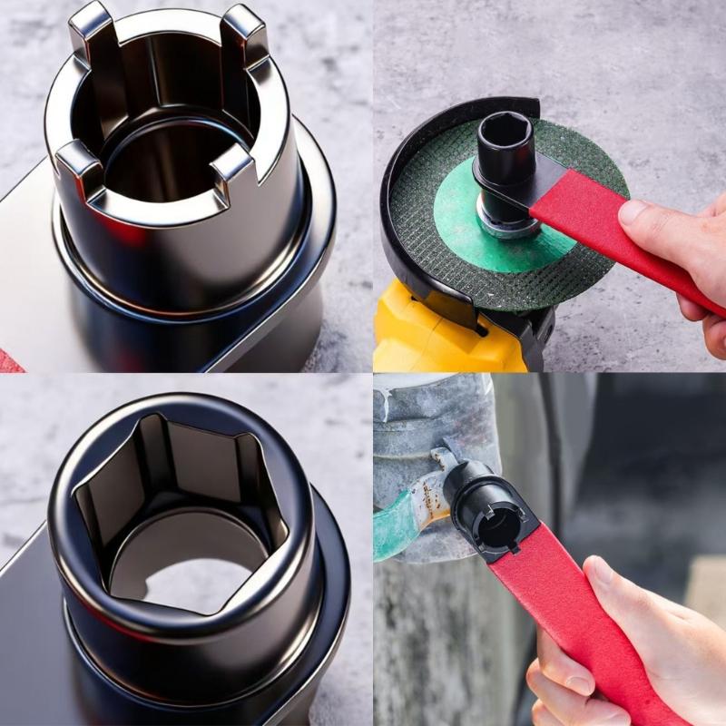 4Prong & Hex Socket Wrench Angle Grinders Spanner Glands Removal Tool Ergonomic Handle 180mm Length for Quick Service