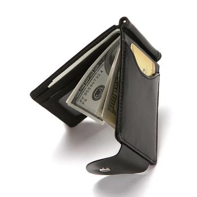 Small Hasp Money Bag Mini Vintage Slim Wallets Clutch Bags Men PU Leather Wallet Card Holder Male Fashion Purse