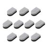 PRESSENCE Sponge for Polishing Dishware Foaming Frying Pan Pot Stainless Steel Sponge Kitchen Durable Gray Set of 10 16199904