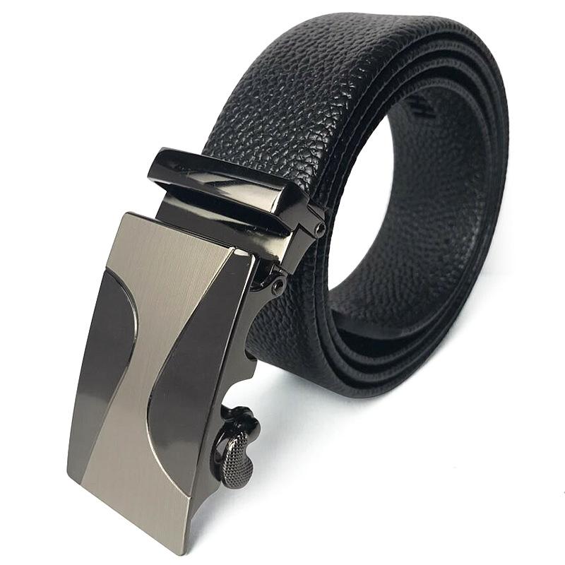 Mary Men's Leather Belt Comfort zaklapávací pásek Mikrovlákno odolné proti poškrábání