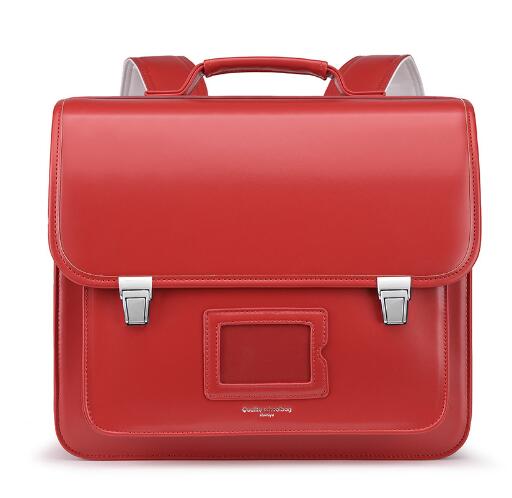 Japanese PU Orthopedic School Backpack for Kids, Primary School Satchel for Girls & Boys, Lightweight Book Bag for Grades 1-3