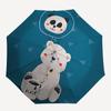 1pc Panda Bear Auto Open/close, All-Season Portable Folding Cute Umbrella for Women & Men, Travel, Everyday, Formal Events - 166