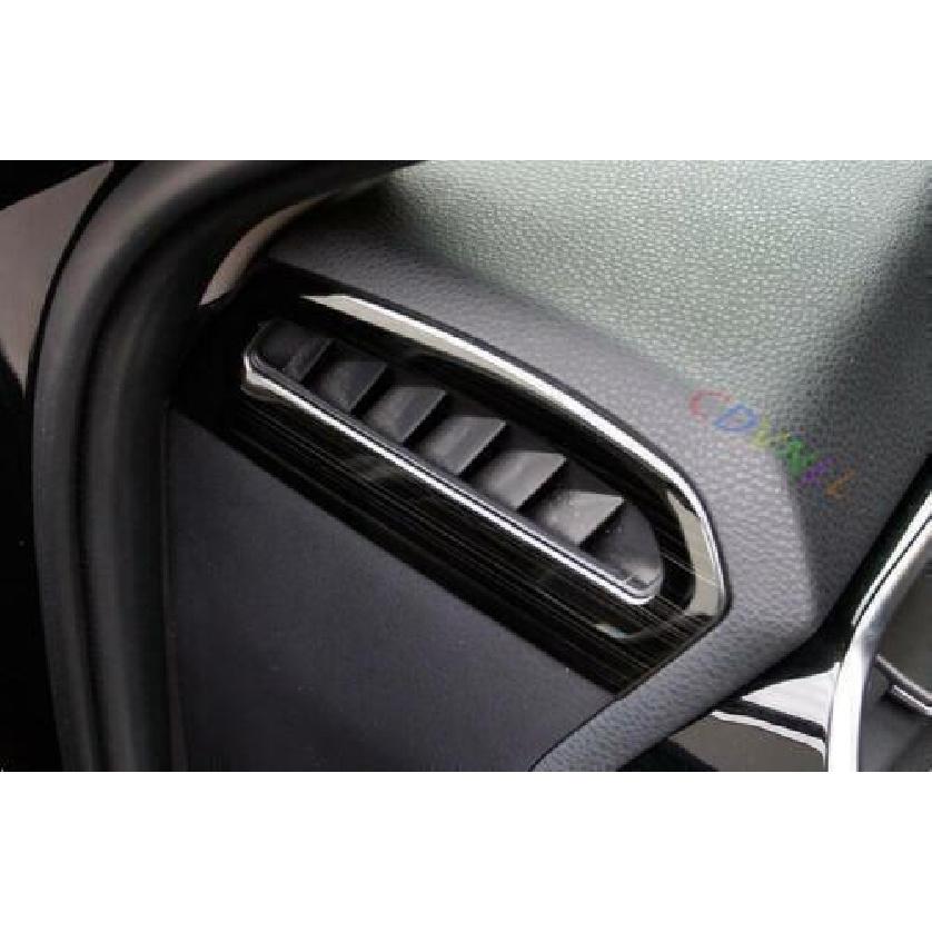 Console Side Air Outlet Vent Trim 2PCS Black Steel For Toyota Camry 2018-2023