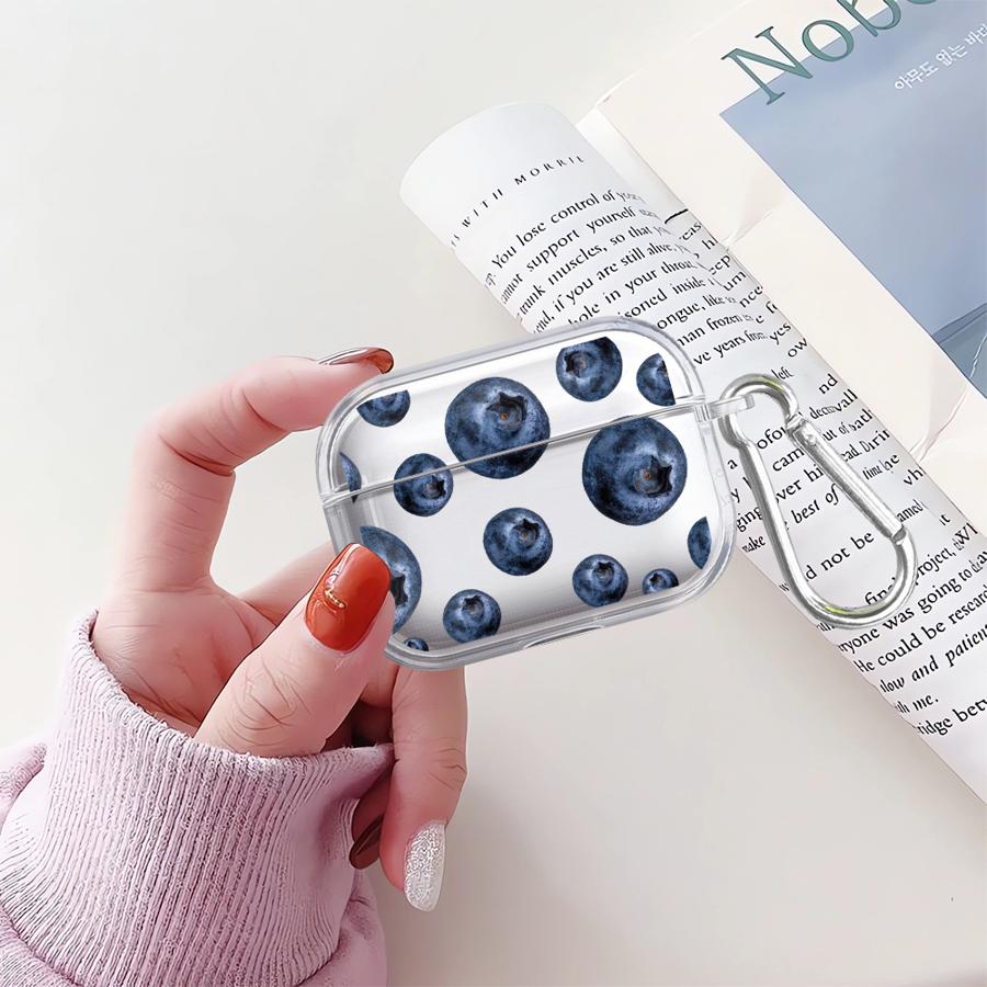 Clear Earphone Cases Cover Case For Airpods 2 4 1 Pro3 3 Pro Pro2 Simple Fruits