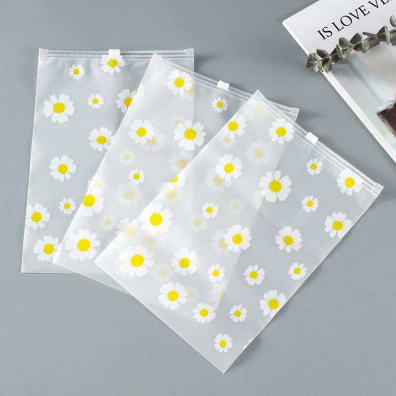 

3 шт. дорожные сумки для хранения одежды, портативные дорожные сумки для хранения косметики Daisy, водонепроницаемая сумка для обуви, органайзер, пластиковая упаковочная сумка 22x30cm