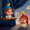 Pop Mart Crybaby Crying to the Moon Sitting Series Assorted Box 12 Pieces Blind Box Figures Premium Toy Original Character