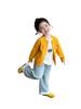 2026 Spring Korean Style Little Girls' Chicken Knit Cardigan - Stylish Cartoon Sweater