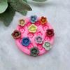 Cherry Blossom Silicone Mold for Polymer Clay, Mini Sakura Pendant Resin Casting Tool, DIY Supplies, Cherry Silicone Mold