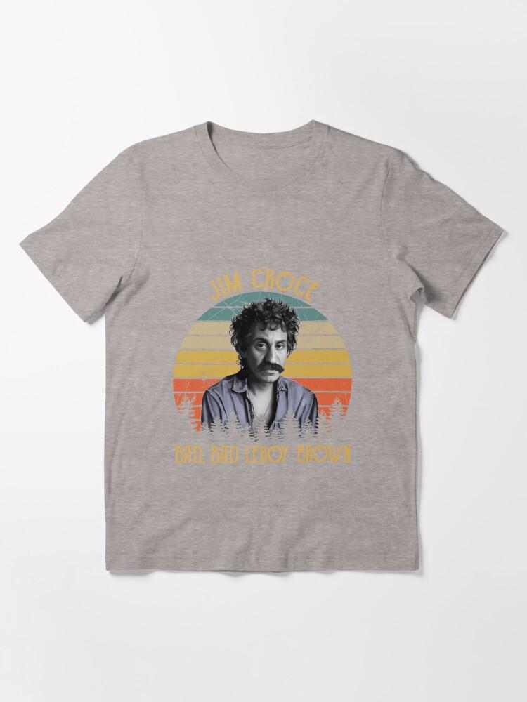 Jim Croce Jim Croce Caricature – Bad, Bad Leroy Brown Essential Unisex T-Shirt
