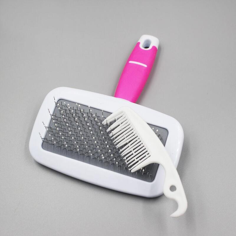 Stainless steel comb brush straight comb set