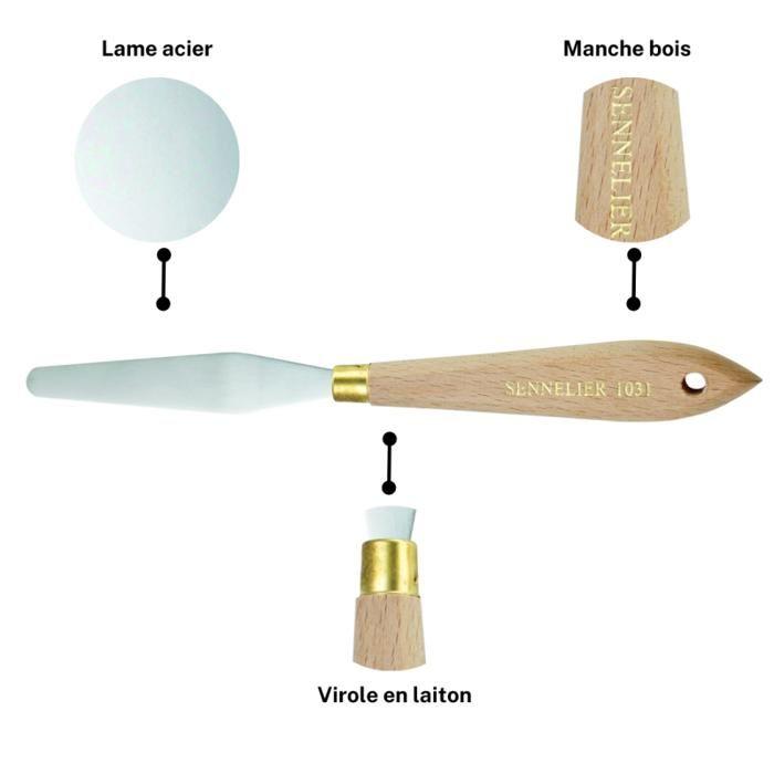 Couteau à palette - Sennelier - N°1031 - Manche bois - Lame acier