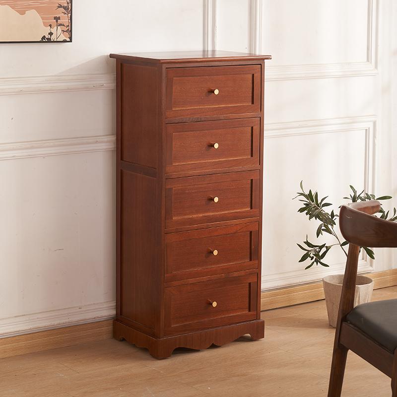 Comodino in Legno Massello con Serratura, Moderno Armadietto Modulare Multifunzionale da Comodino con Cassetti, Organizer di Grande Capacità per la Camera da Letto