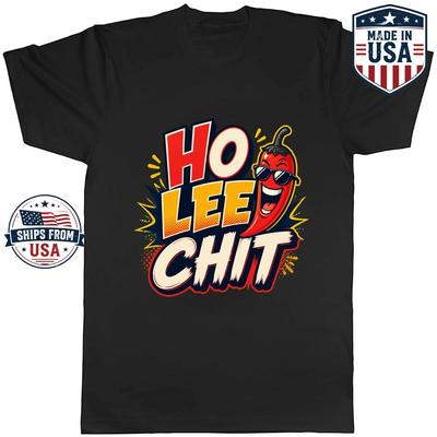 Ho Lee Chit Chili Pepper Graphic T-Shirt Funny Food Pun