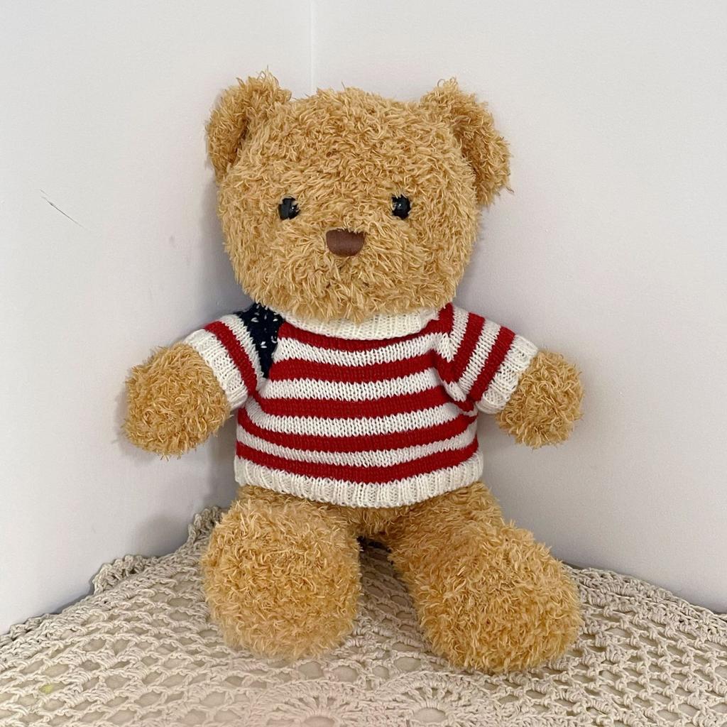 Cute Hug Bear Teddy Bear Doll Doll Sleeping with Clothes Bear Rag Doll Plush Toy Gift