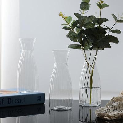 Unique Nordic Style Transparent Plastic Vase, Perfect Hydroponic Plant and Flower Arrangement for Home Decor