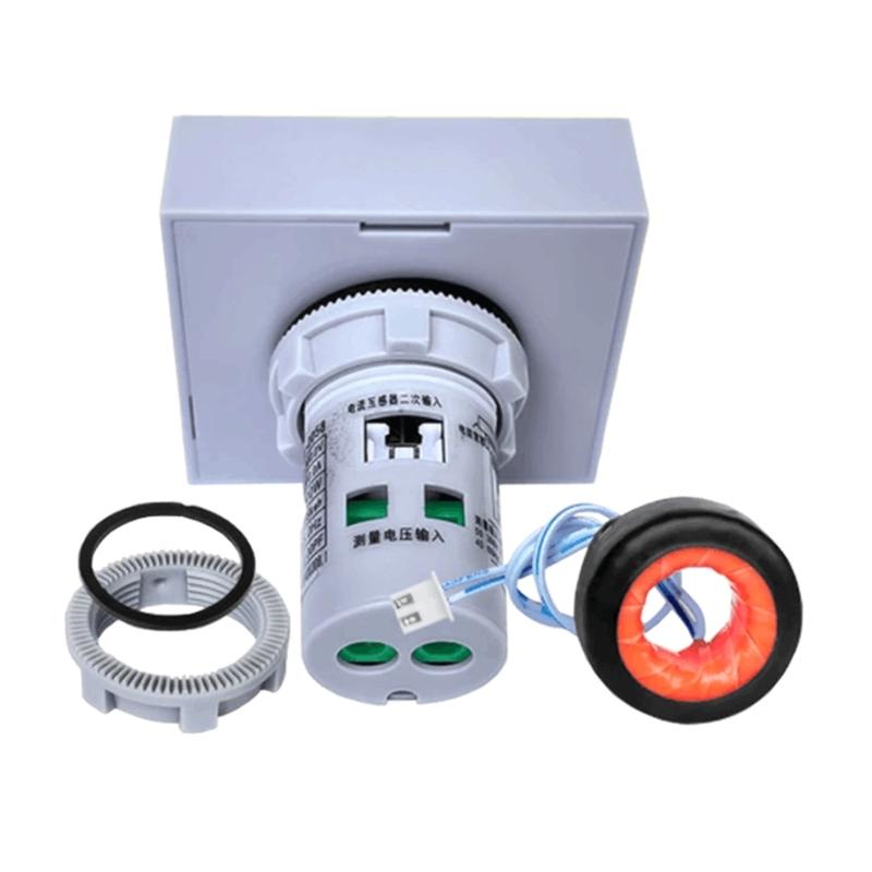 300/400V Single Phase Energy Meter Din-Rail Electricity Usage Monitors Voltmeter Ammeter Watt Kwh Frequency Power Meter