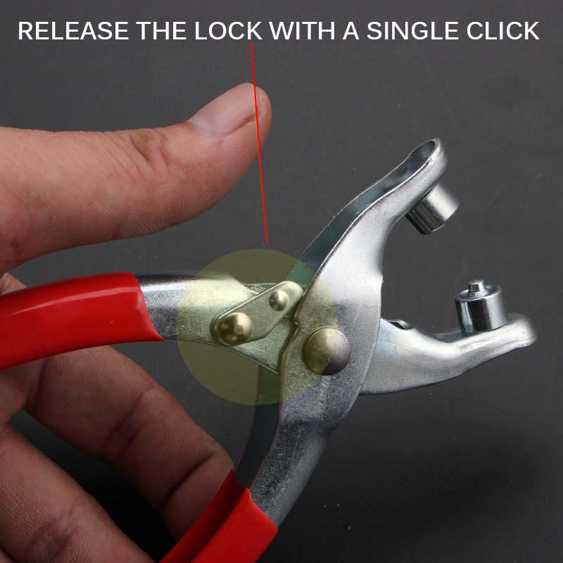 Household 100Pcs Leather Hole Puncher Eyelet Plier Setter Punching Watchband Watch Band Grommet Belt Shoe Snap Button Cloth Tool