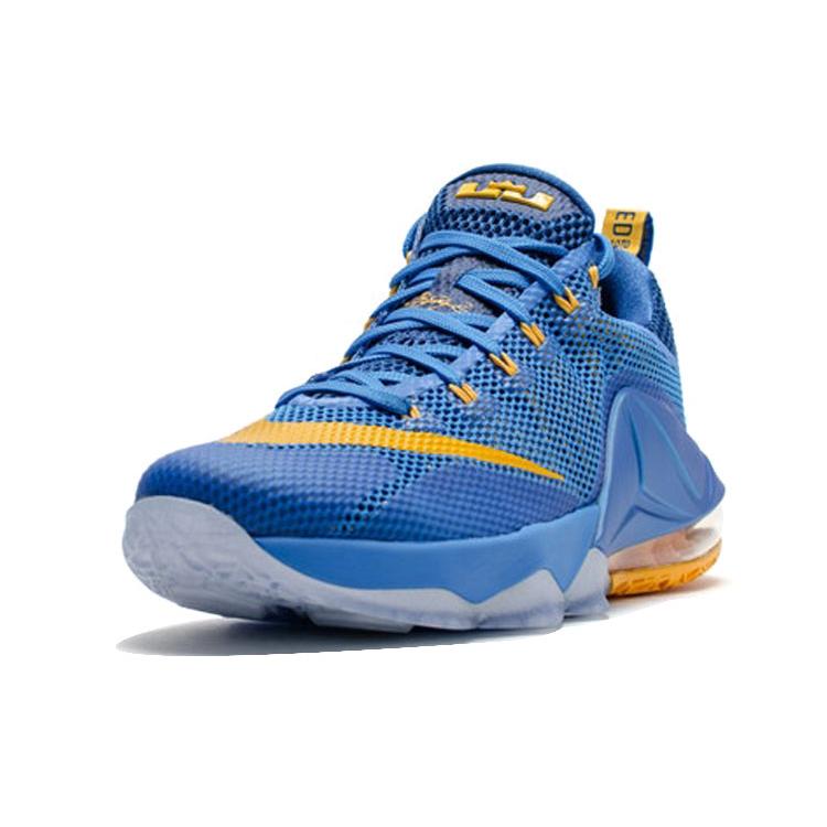 New Nike LeBron Xii Low Photo Blue/Unvrsty Gold/Gym Blue 724557-484