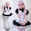 Anime Maid Costume Set Anime Maid Apron Maid Dress, Maid Headpieces, and Maid Bowtie Halloween Cosplay Costume