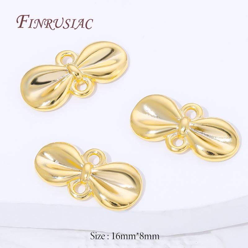 Connectors For Jewerly 18K Gold Plated Brass Connectors For Bracelets Accessories DIY Jewelry Making Supplies,Earrings Findings