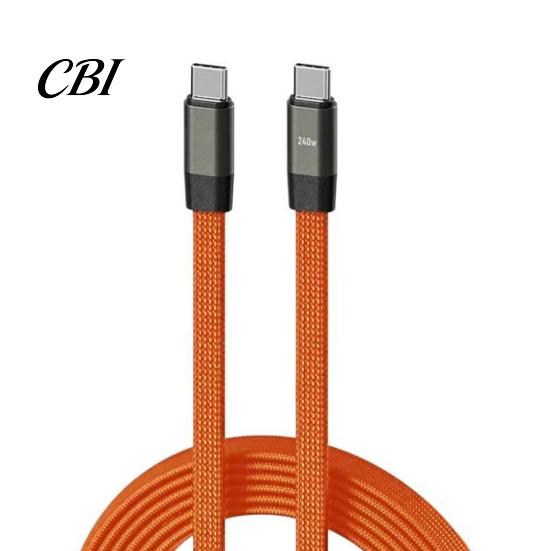 Tablet Charging Cord 240W Data Cable, Two-in-One And 480Mbps High-Speed Transfer USB Type-C Durable Cable to Fast Notebook with E-Marker Chip Portable