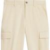 AMIPARIS Solid Color Zipper Fly Loose Fit Cuffed Casual Shorts Men shorts HTR210-CO0009-709