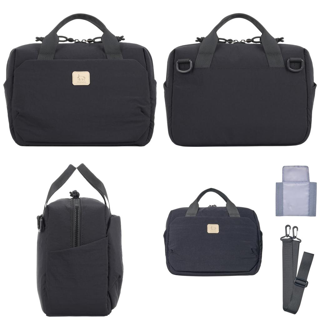 Hakuba Chululu Lumo Camera Compact and Perfect for Everyday 4977187005462 Bag, Black, Lightweight, Use, AMZSCH-LUSBBK,