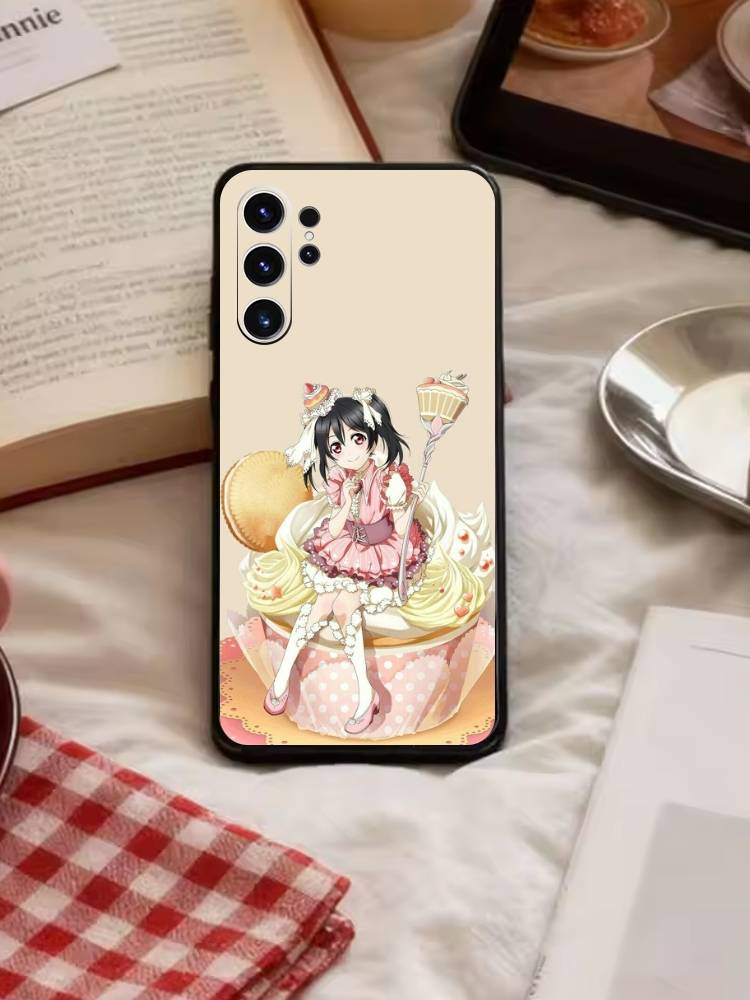L-Love live-Kousaka Honoka Phone Case For Samsung S26,S25,S24,S23,S22,S30,S21,Ultra,Plus,FE 5G Black Soft Cover
