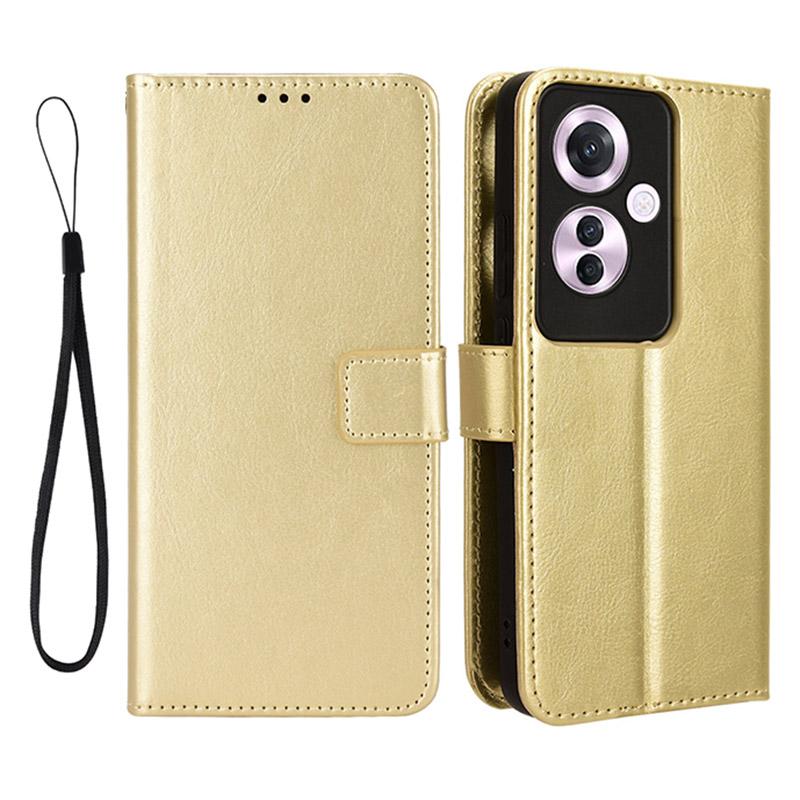 For Oppo Reno11 F 5G/F25 Pro 5G Case Crazy Horse Texture Leather Stand Phone Cover