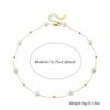 Gold Plated Stainless Steel Jewelry Women's Fashion Bracelets Necklaces with Imitation Pearl for Parties Anniversaries