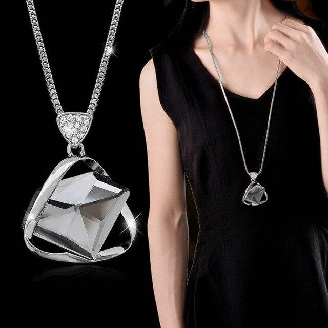 

Довгі намиста та підвіски для жінок Maxi Collier Femme Геометричний ланцюжок Модне намисто Виразне намисто Colar Аксесуари Ювелірні вироби