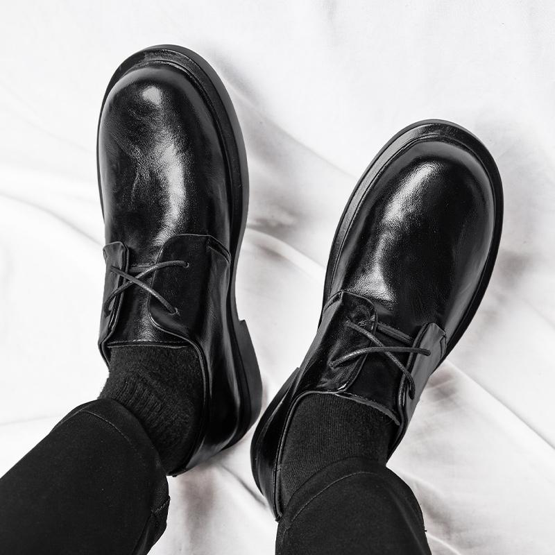 2025 S/A New British Classic Business Causal Leather Shoes For Men's Black Hombre Daily Teenagers Dress Banquet ceremony