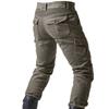 Jeans da ciclismo da uomo Motociclo Anticaduta Traspirante Resistente all'usura Salopette Quattro Stagioni