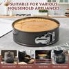 Springform Pan, 5PCS Cheesecake Pans with Removable Bottom, Non-stick Spring Form Pan for Cheesecake (Dark Gray, 7"-10")
