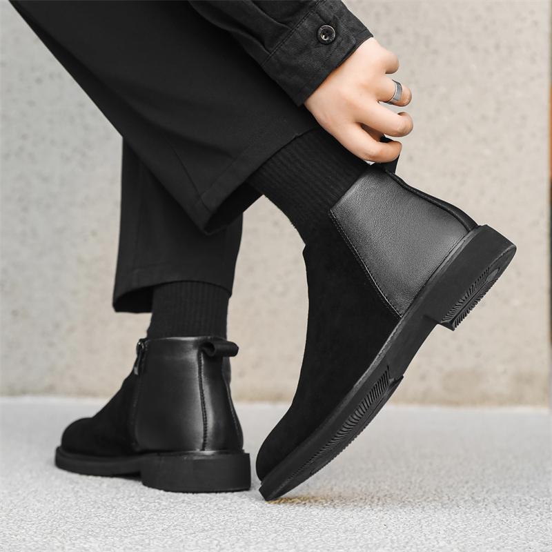Fashion Leather Boots For Man Genuine Leather Big Size Boots High Quality Designer Formal Boots Casual Boots Fashion Business