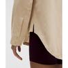 Lululemon Long Button Front Shirt Mojave Tan