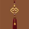 Chinese Style Cloud Shaped Lock Tassel Hanging Ornament Car Rearview Mirror Pendant Home Hanging Decoration Festival Gifts