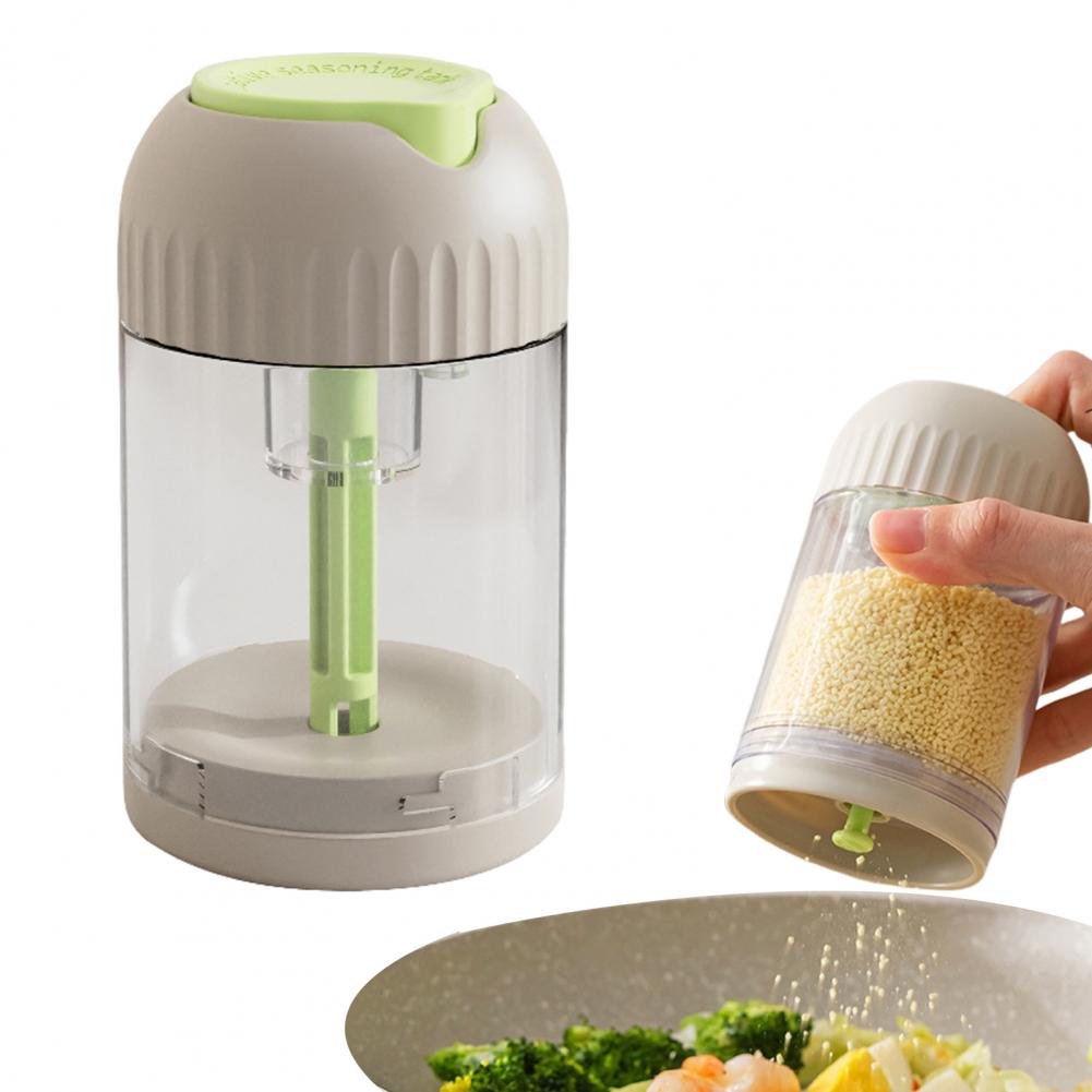 Seasoning Jar Press Seasoning Box Cumin Seasoning Bottle With Docking Hole Portion Control Spice Shaker Set Kitchen Accessories