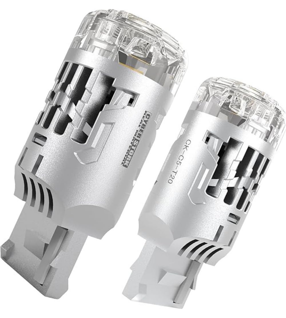 

CYBERSTORK T20 LED Поворотник 2500лм CANBUS Легкий для 12В Комплект из 2 Сверхяркие Сигналы, Янтарный, Защита от Гипервспышки, Скрытый, Встроенная Схема, Установка, янтарь