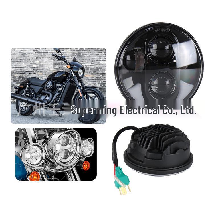 5.75-inch High-Brightness Headlight with High/Low Beam for Harley-Davidson Motorcycles