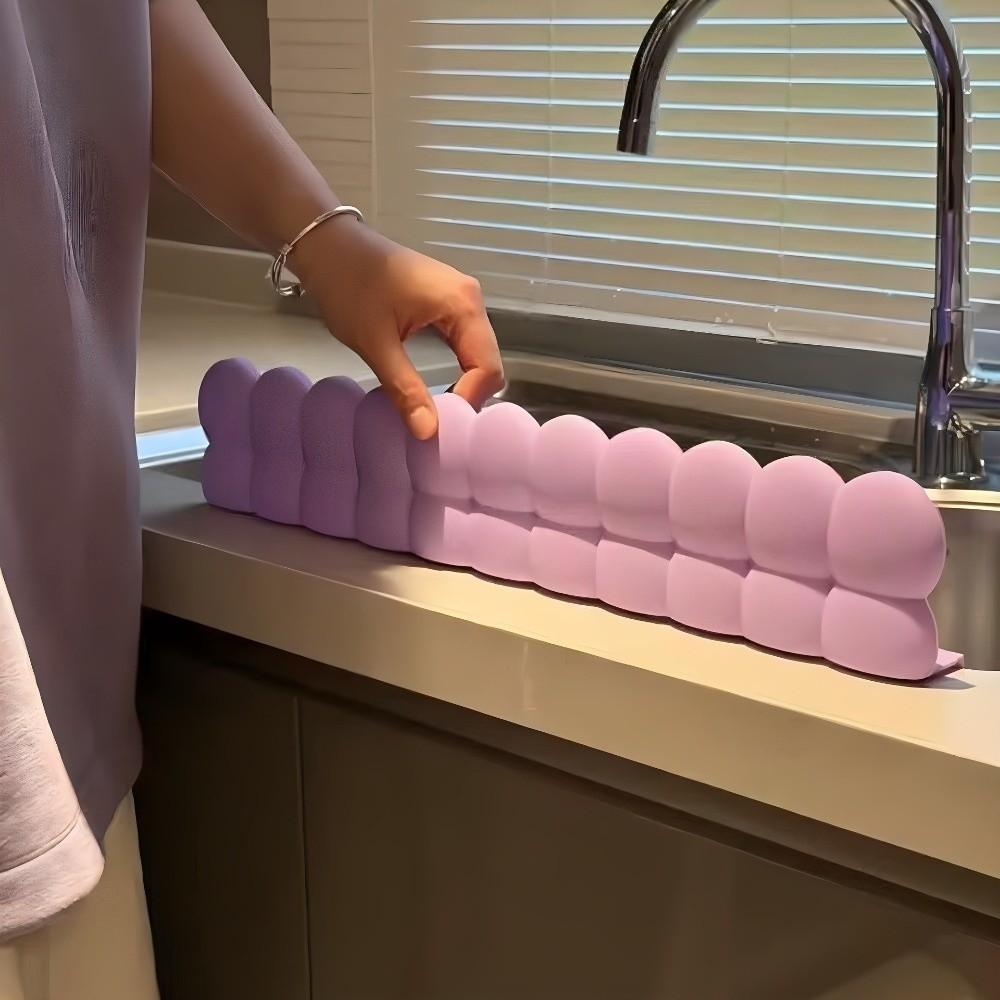 Waterproof Sink Baffle Silicone Splash Guard Anti-Splash Kitchen Water Baffle Utility Sink